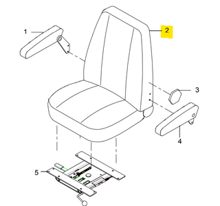 Master Seat met armleggers Winner zonder frame - Tweedehands