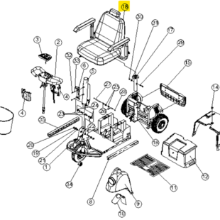 Master Seat met stoelframe Winner - Tweedehands