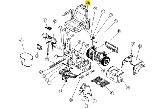 Winner Master Seat met stoelframe Winner - Tweedehands