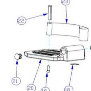 Hielband, nylon, compleet met montage materiaal G-lite Pro (19+22,23)