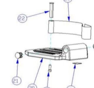 Hielband, nylon, compleet met montage materiaal G-lite Pro (19+22,23)