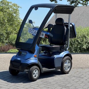 Afikim Breeze S4 plus blauw + overkapping  (100AH Lithium) - Tweedehands