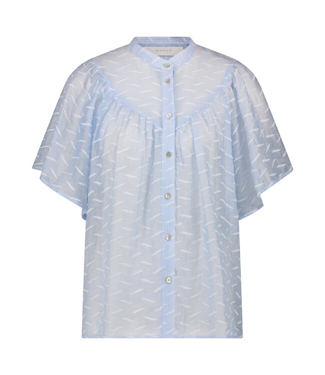 NUKUS BLOUSE (BLEU AQUA)