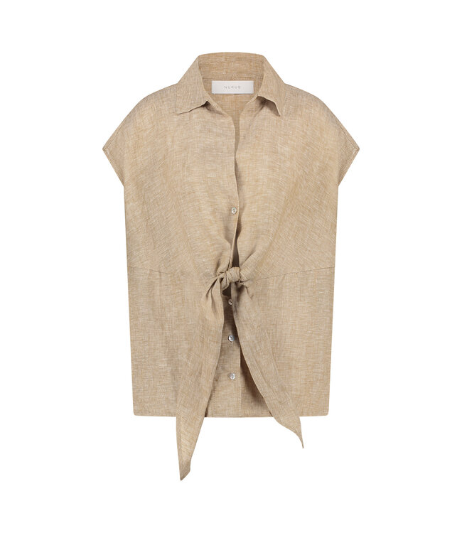 NUKUS TOP (BEIGE COMBI)