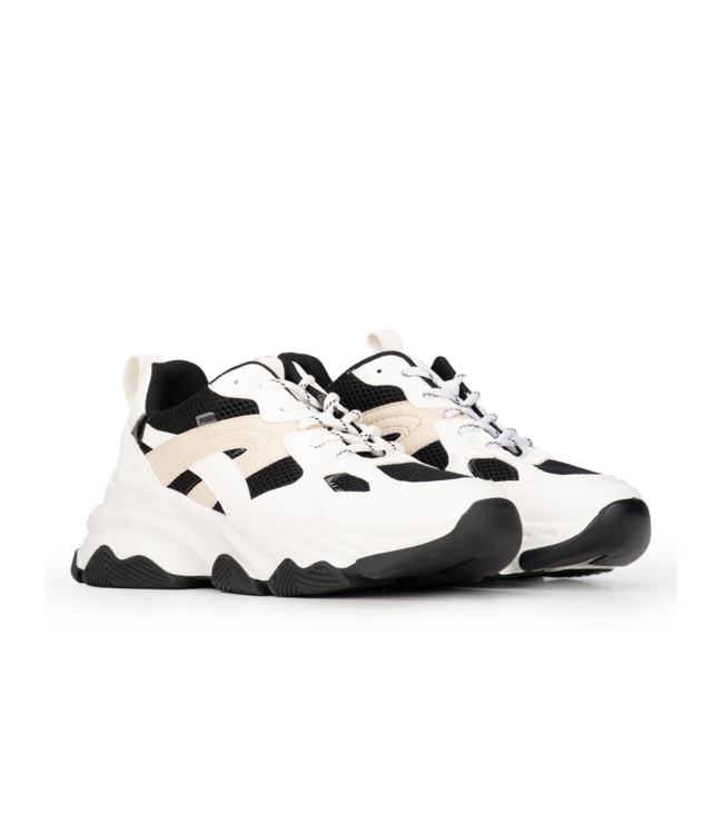 POELMAN SNEAKERS (ZWART COMBI)