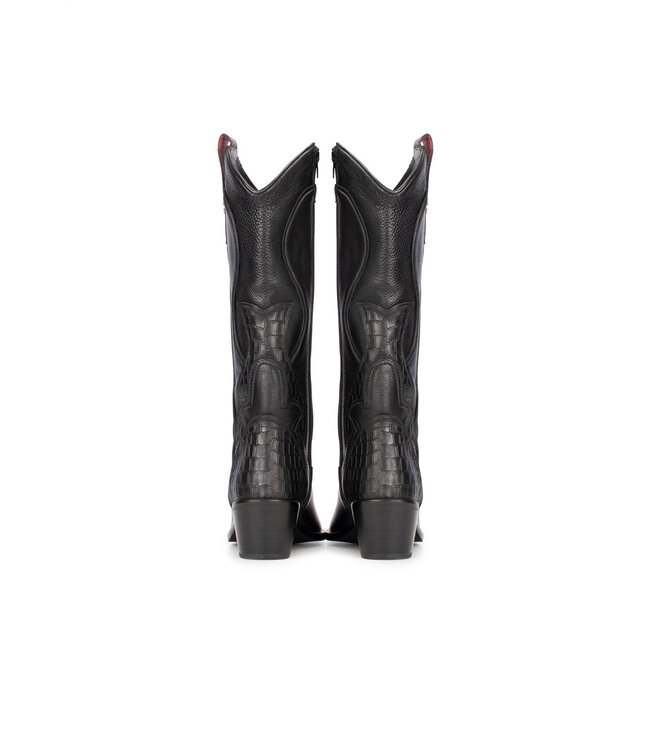 HABOOB COWBOY BOOTS (ZWART)