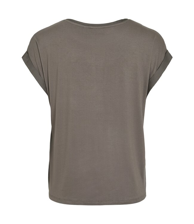 VILA T-SHIRT (TAUPE)