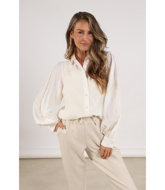 NUKUS BLOUSE (ECRU-OFF WHITE)