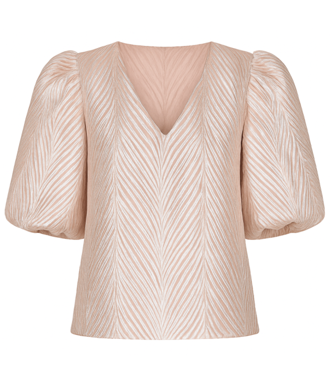 NUKUS TOP (BEIGE COMBI)