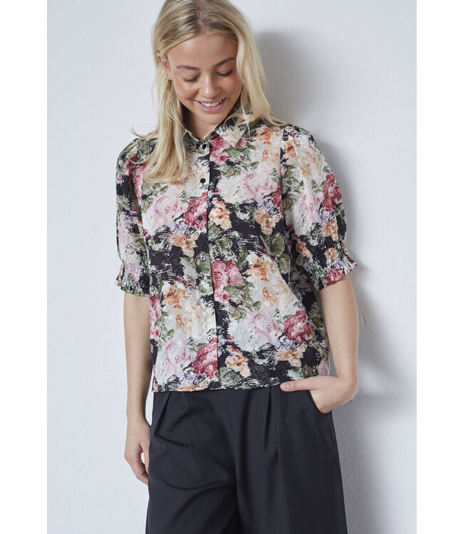 SISTERSPOINT BLOUSE (ZWART COMBI)