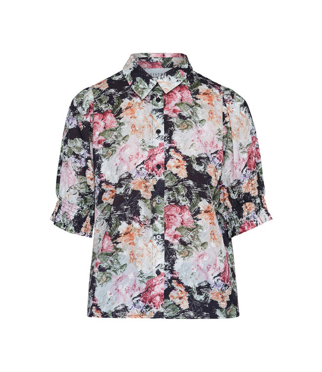 SISTERSPOINT BLOUSE (ZWART COMBI)