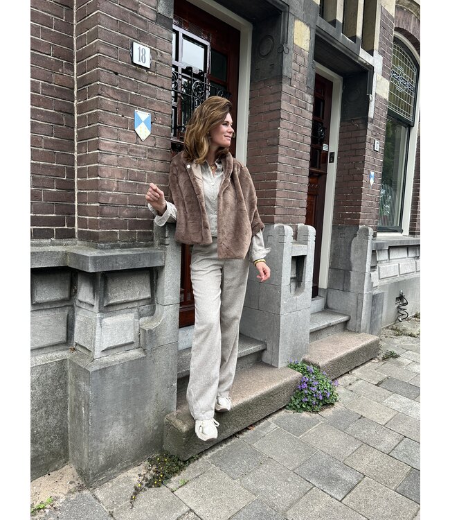 NUKUS BLOUSE (TAUPE)