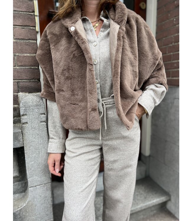 NUKUS BLOUSE (TAUPE)