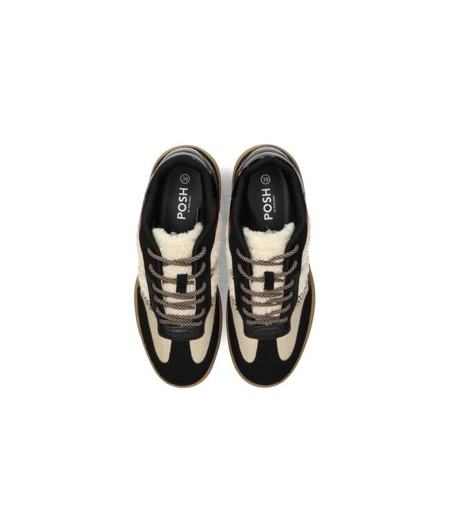 POELMAN SNEAKERS (ZWART COMBI)