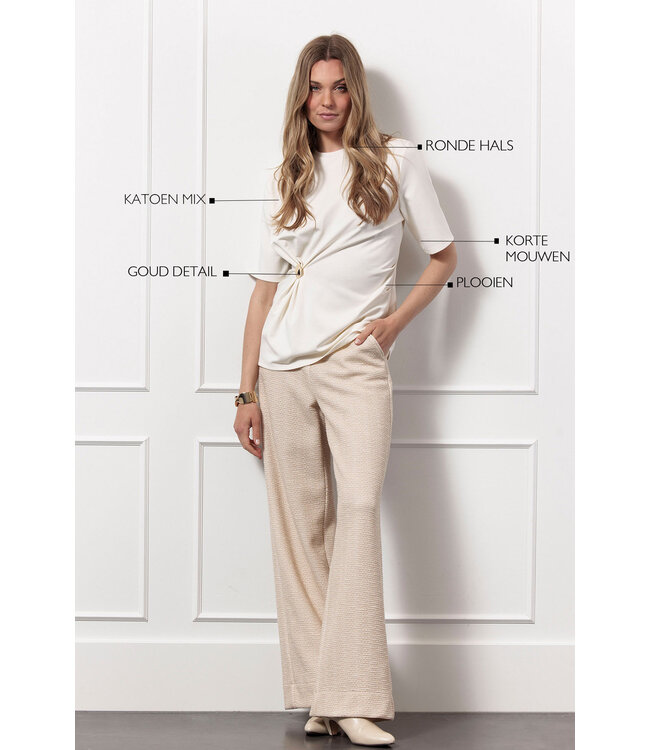 ANNELOES T-SHIRT (ECRU-OFF WHITE)