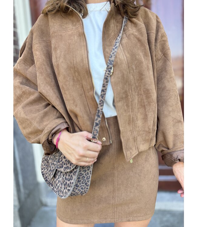 MITCH KORTE ROK (CAMEL)