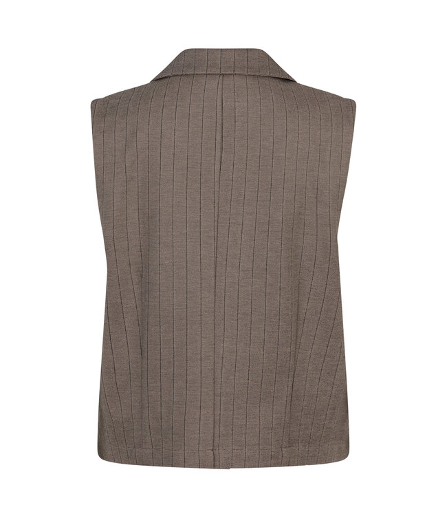 RED BUTTON GILET (TAUPE COMBI)
