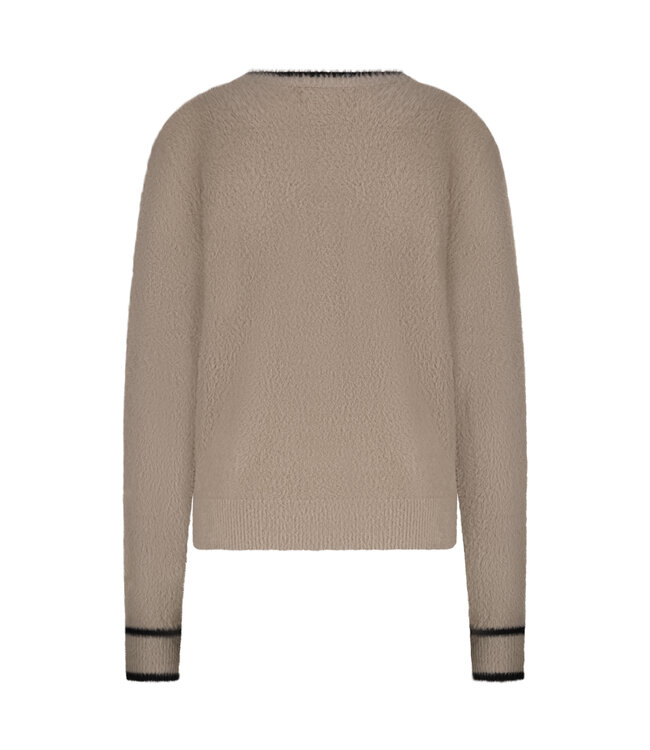 RED BUTTON TRUI (TAUPE)