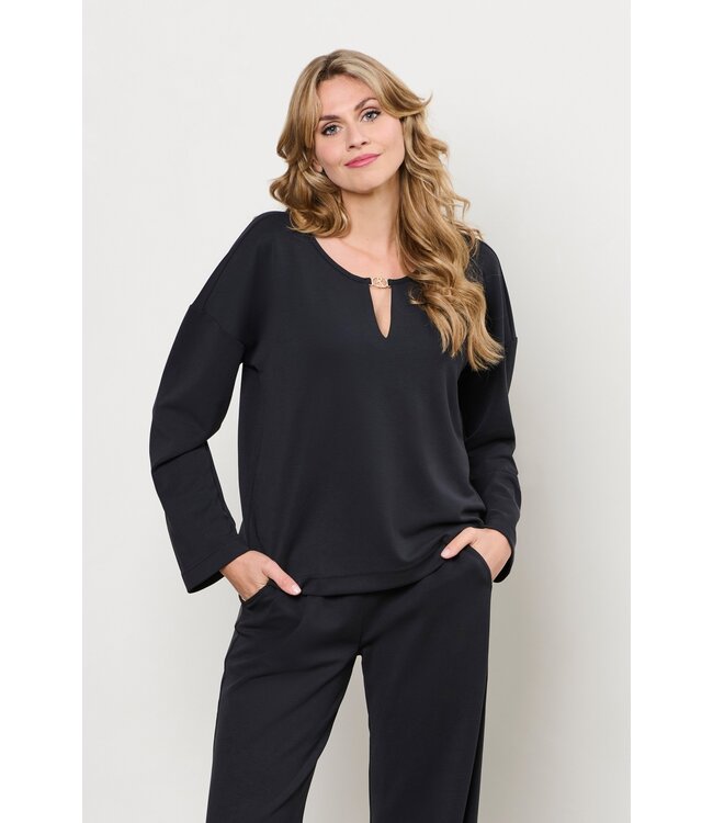&CO WOMAN BROEK (ZWART)