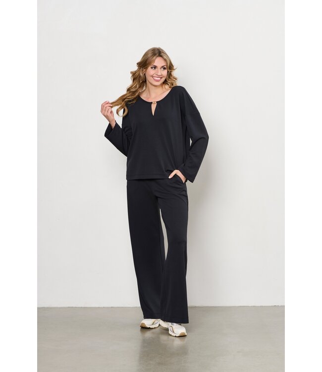 &CO WOMAN T-SHIRT (ZWART)