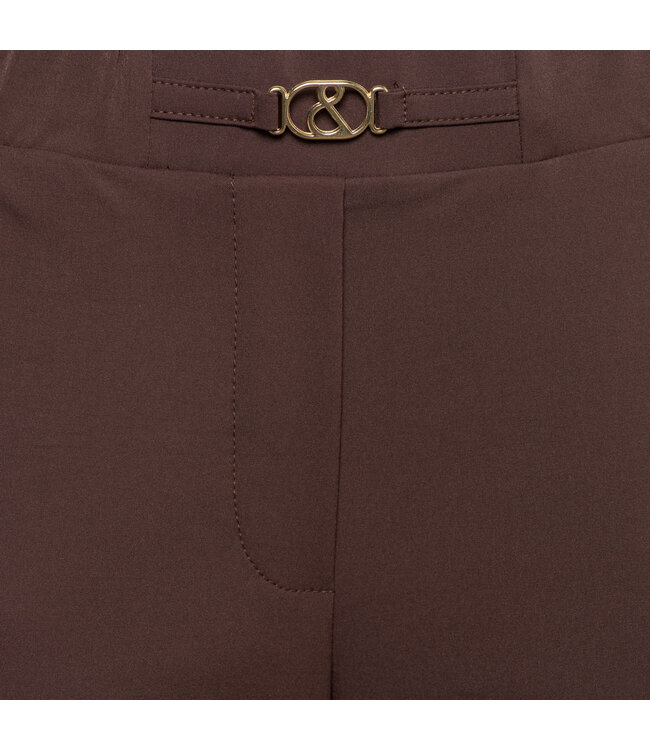 &CO WOMAN BROEK (DONKERBRUIN)