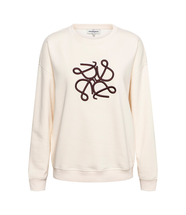 &CO WOMAN SWEATER (ECRU-OFF WHITE)