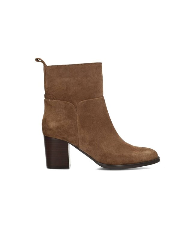 POELMAN ENKEL HOGE HAK KORT (TAUPE)