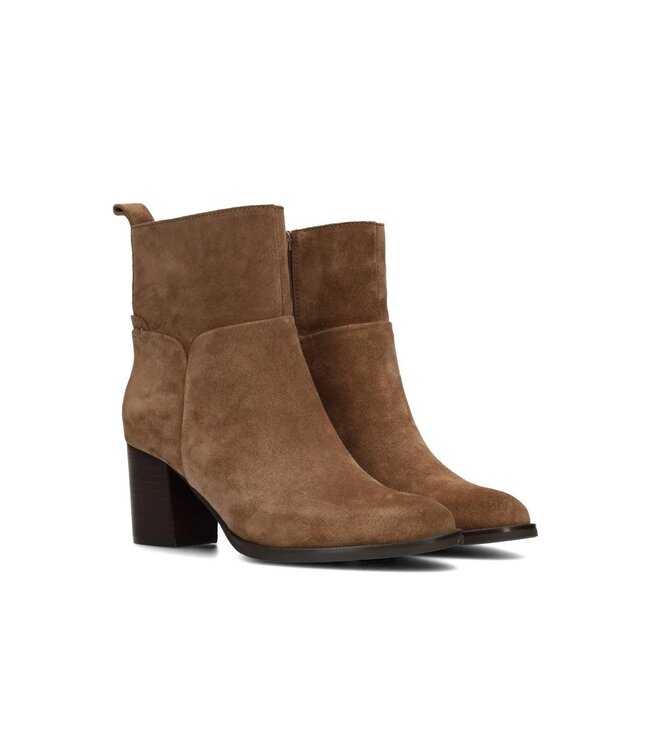 POELMAN ENKEL HOGE HAK KORT (TAUPE)