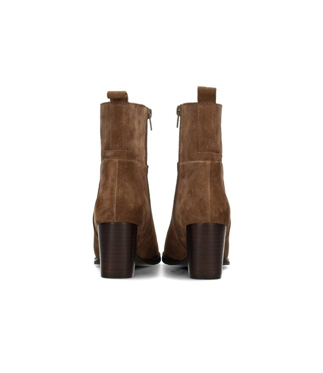 POELMAN ENKEL HOGE HAK KORT (TAUPE)