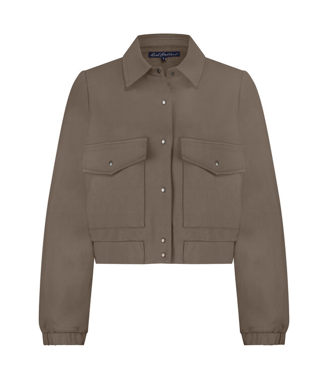 RED BUTTON JACK (TAUPE)