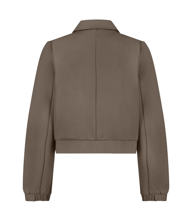 RED BUTTON JACK (TAUPE)