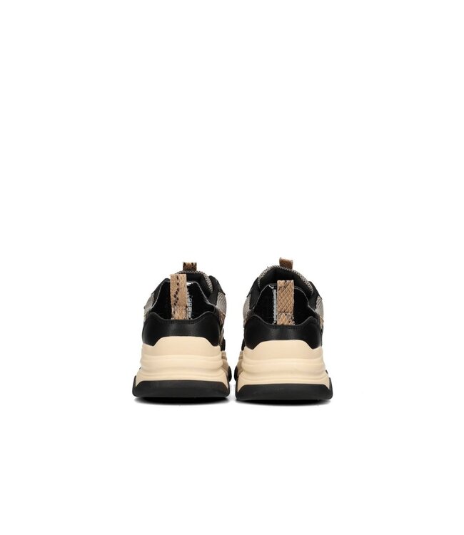 POELMAN SNEAKERS (ZWART COMBI)