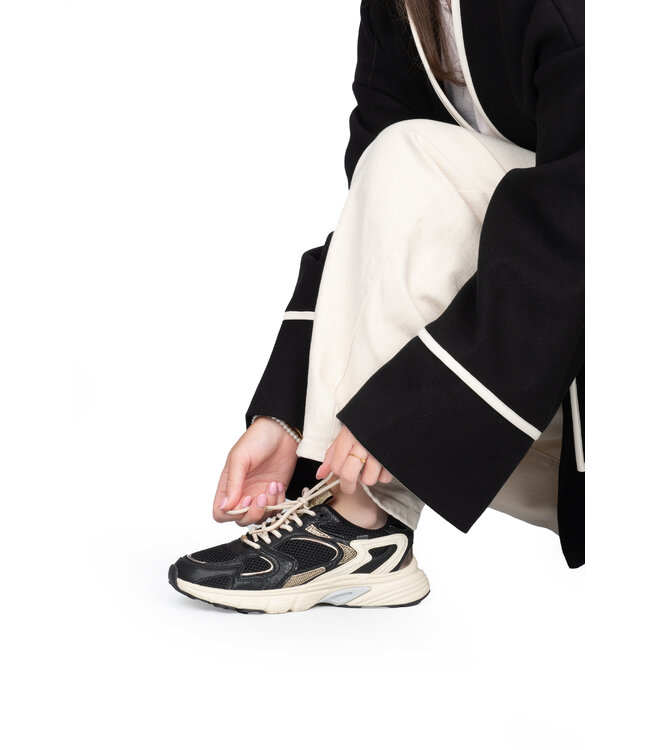 POELMAN SNEAKERS (ZWART COMBI)