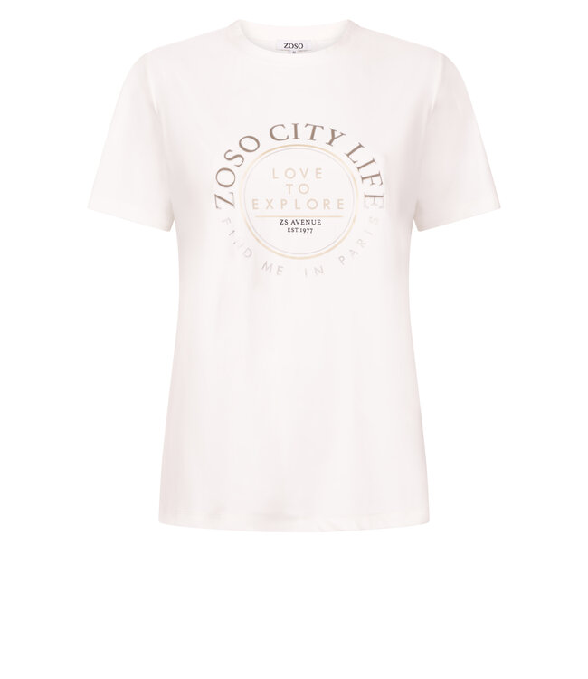 ZOSO T-SHIRT (ECRU-OFF WHITE)