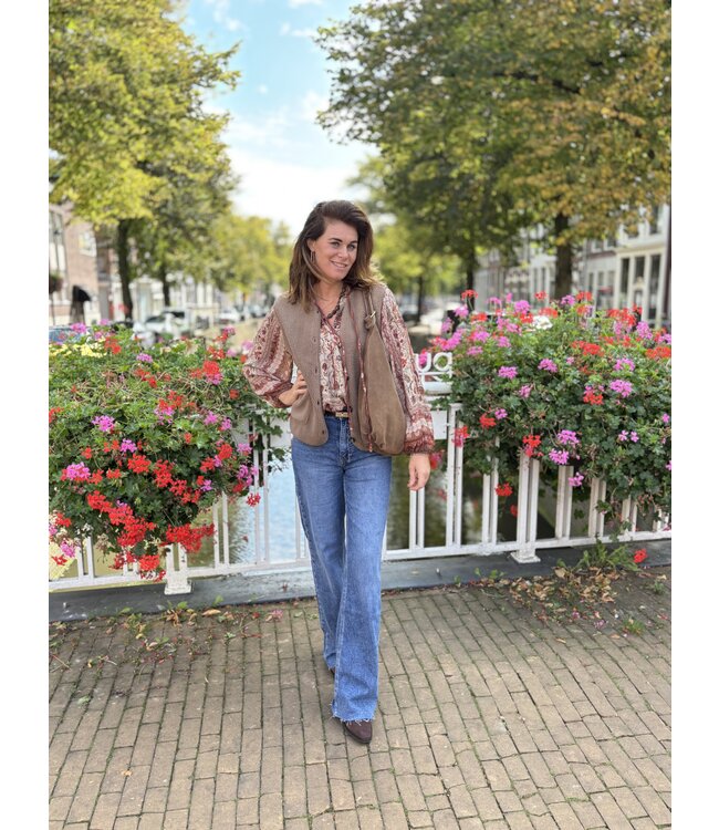 MITCH TOP (BEIGE COMBI)