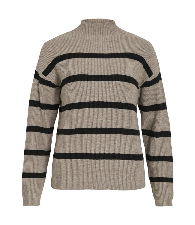 VILA COL/TURTLENECK (BEIGE COMBI)