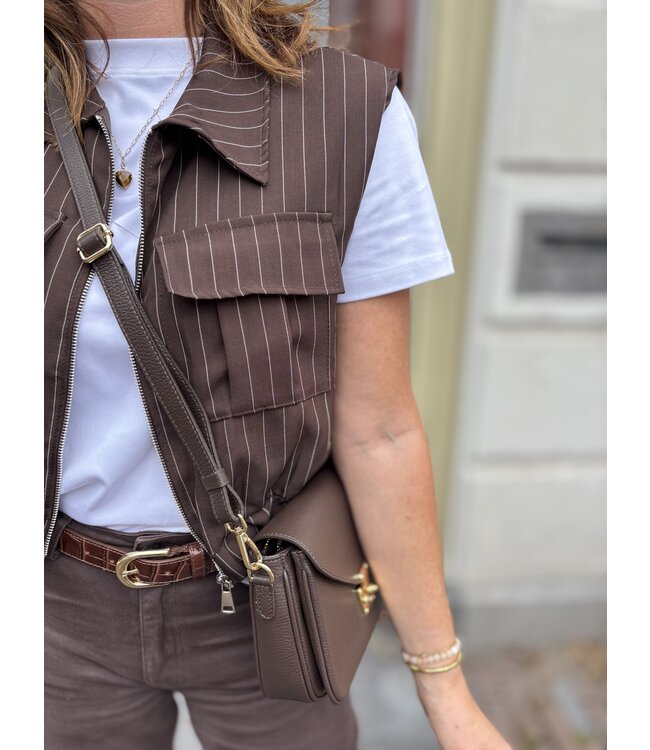 MITCH GILET (DONKERBRUIN)