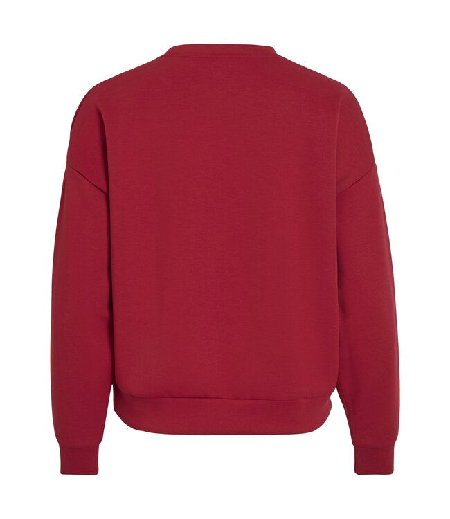 VILA SWEATER (ROOD)