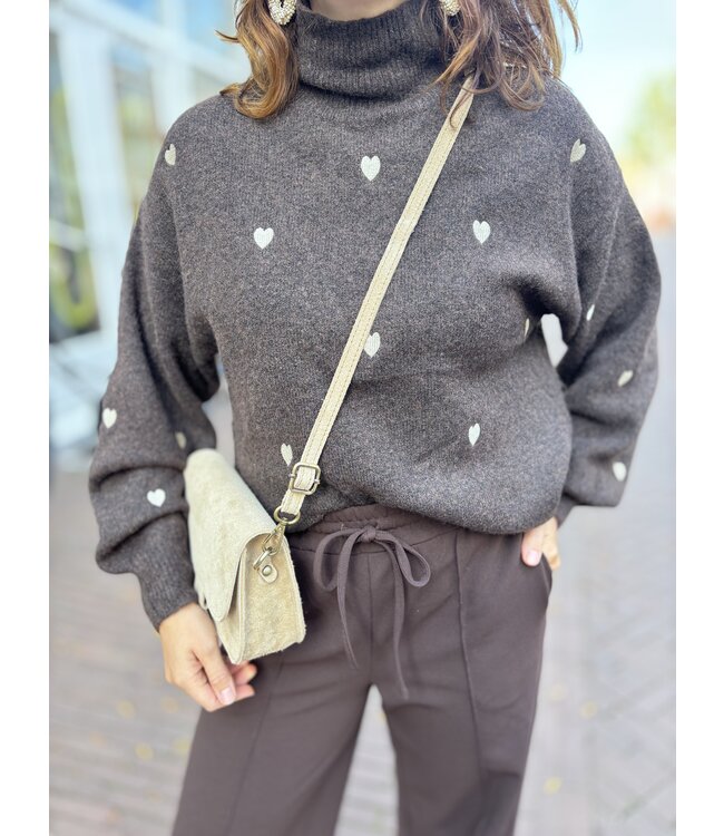 MITCH COL/TURTLENECK (DONKERBRUIN)