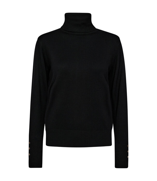 FREEQUENT COL/TURTLENECK (ZWART)