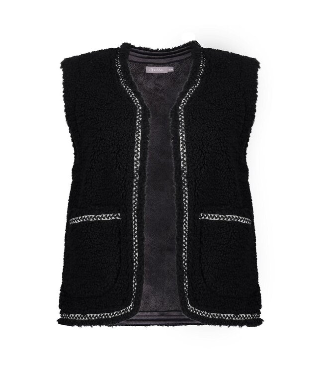 GEISHA GILET (ZWART)