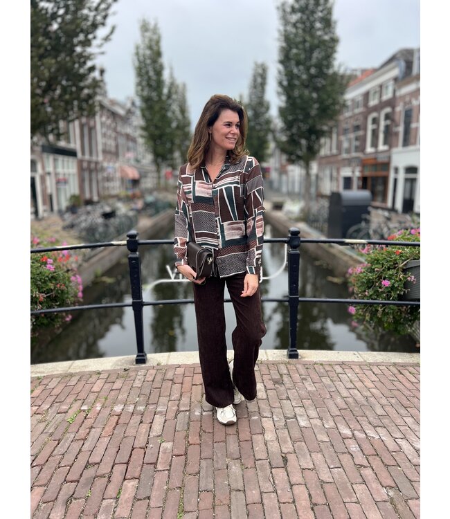 MITCH BLOUSE (BRUIN COMBI)
