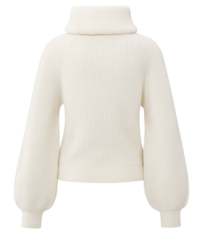 YAYA COL/TURTLENECK (ECRU-OFF WHITE)