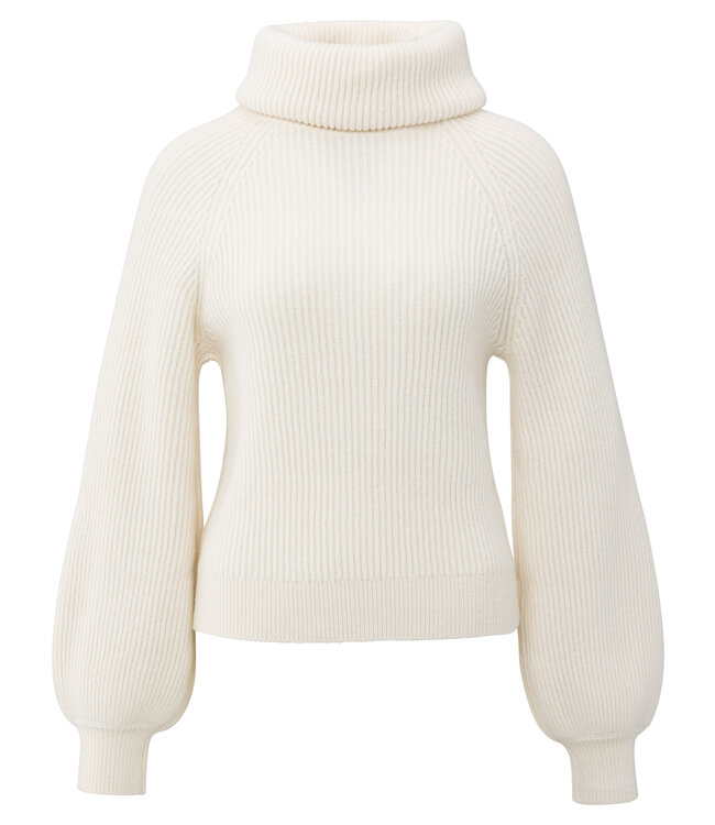 YAYA COL/TURTLENECK (ECRU-OFF WHITE)