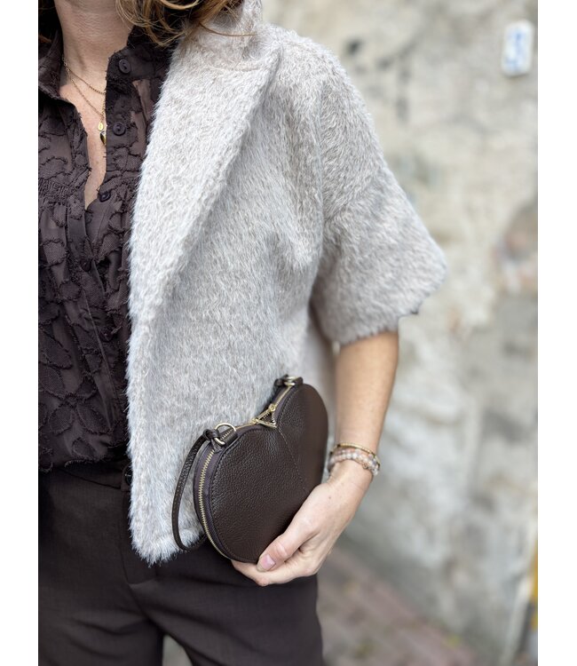 MITCH BLOUSE (DONKERBRUIN)