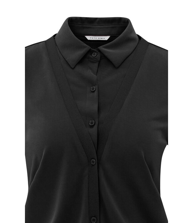 YAYA BLOUSE (ZWART)