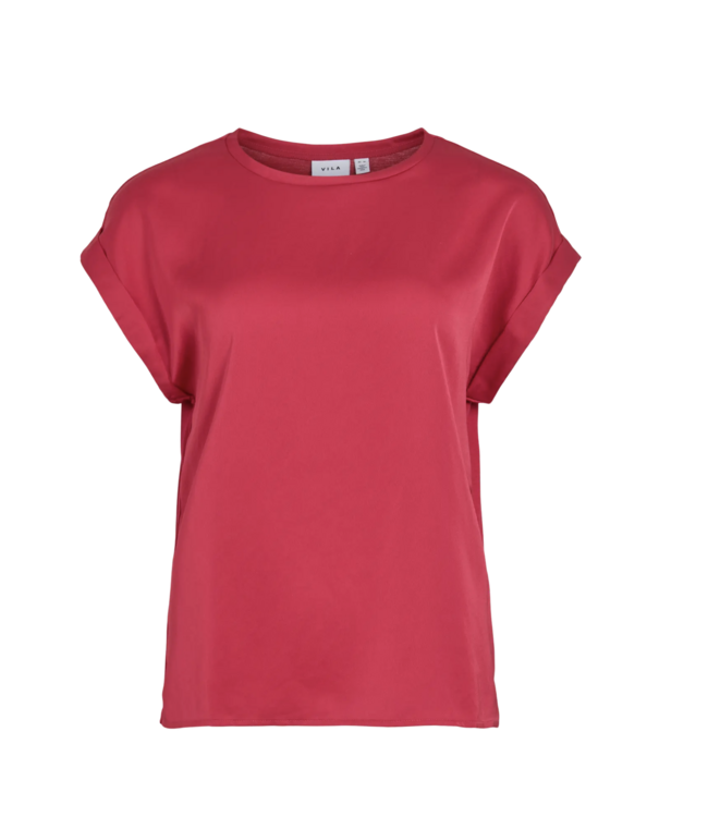 VILA T-SHIRT (ROOD)