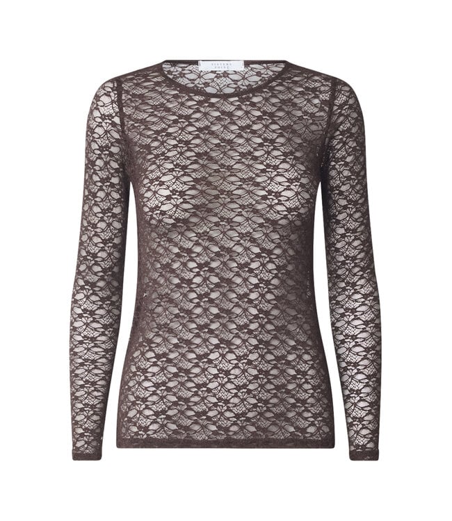 SISTERSPOINT T-SHIRT (DONKERBRUIN)