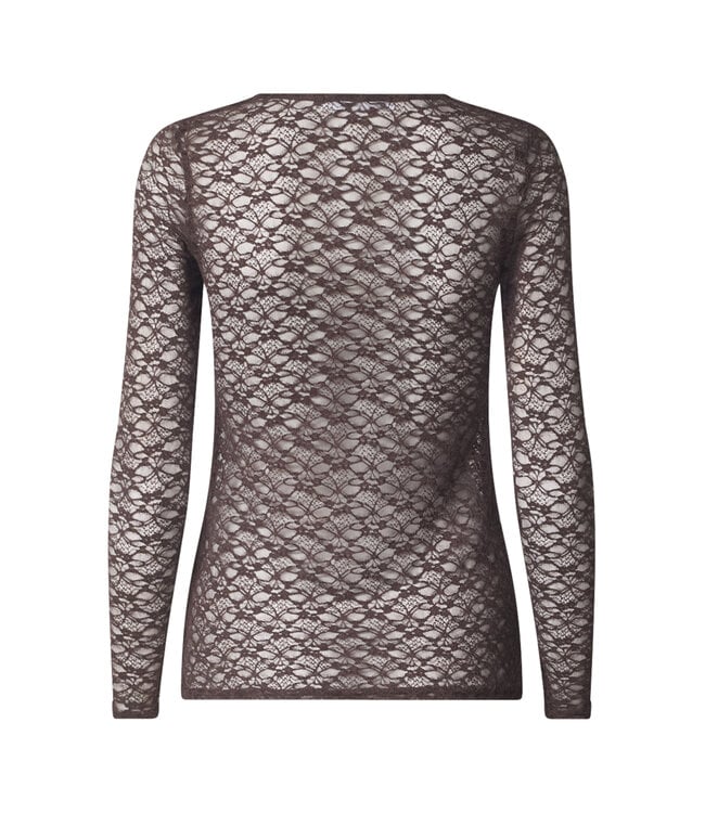 SISTERSPOINT T-SHIRT (DONKERBRUIN)