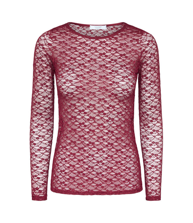 SISTERSPOINT T-SHIRT (BORDEAUX)